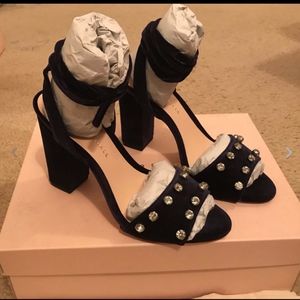 Loeffler Randall ELAYNA EMBELLISHED LACE UP HIGH H